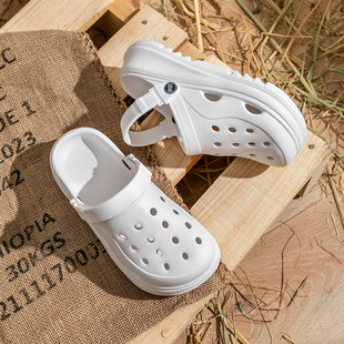 Модные Нескользящие туфли EVA Sandals 2024, новый дезодорант, пляжные тапочки без шнуровки на увеличенной платформе для влюбленных