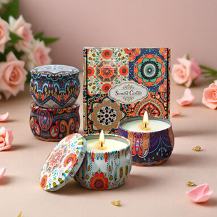 [Foreign Trade Cross-border] Aromatherapy Candle Gift Boxes Plant Soybean Wax Gifts for Girls