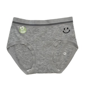 Smile ~ playful sports small wide edge elastic waist thread girl underwear comfortable breathable skin-friendly solid color waist women