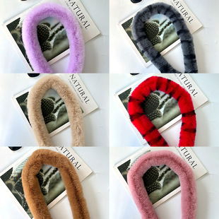 Imitation Rex Rabbit Wool 5cm Clothing DIY Accessories Artificial Wool Wool Cloak Hanfu Cheongsam Lace Wool Collar Hat Strip