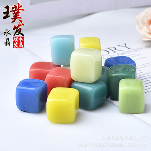Luminous Stone Square Red Yellow Blue Green Colorful Luminous Stone Bar Ice whisky Wine whisky Ice Wine Stone