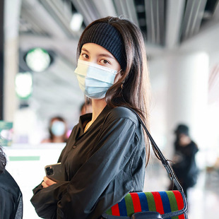 Ouyang Nana same sports hair band running sweat-absorbent wide-brimmed headscarf summer hair band women's thin headband headdress