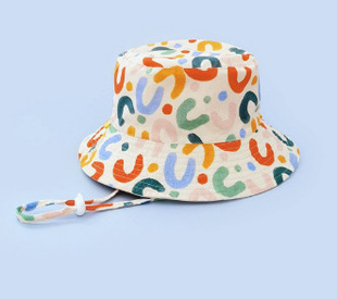 Infant fisherman hat spring baby sun hat summer boys and girls thin sunscreen cap children bear cap tide