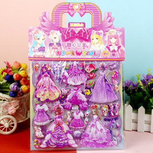Children's Cartoon Stickers Double-Layer Three-Dimensional Sanrio Kouromi melody Ultraman Frozen Bubble Stickers