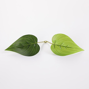 Artificial Plant Silk Flower Pointed Green Basket Green Leaf Decoration Indoor Plant Garden Potted Plant Accessories Fake Flower Props