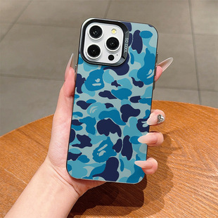 Blue Seen Apple 16pro Phone Case 14 Personality 15PROMAX Hard Case 13 Drop-resistant iPhone12/11pm