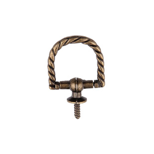 Antique handle cabinet handle jewelry box drawer cabinet alloy handle self-tapping screw old furniture