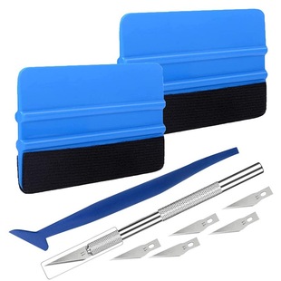9-piece car film tool with felt scraper car window tinting film tool kit plastic scraper