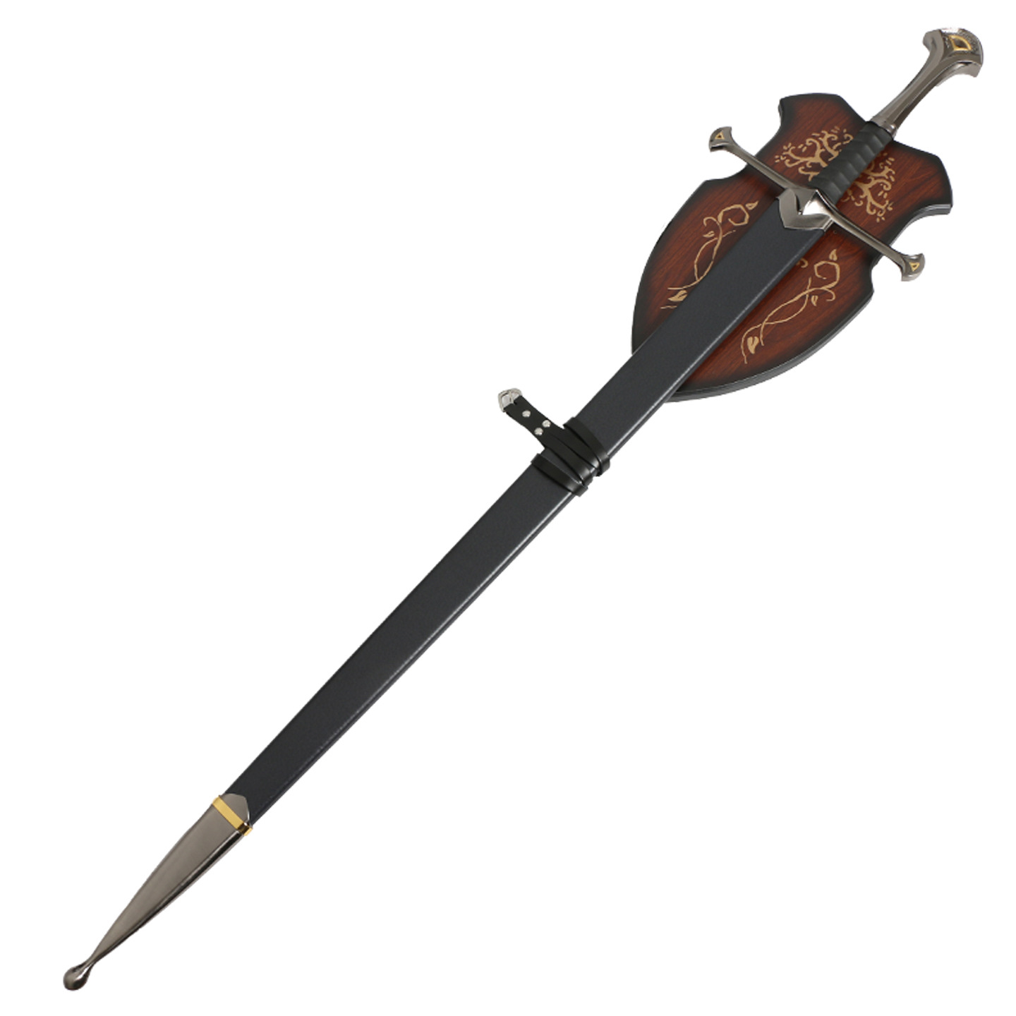 The Lord of the Rings Narsil Holy Sword Text Version 1:1 Aragorn Cosplay Elendil Metal Unsharpened