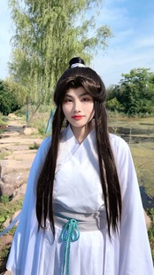 Богатое благословение Xie Li cos костюм ведра парик туфли аниме Принц Принц Бог Костюм Синяя Кишечник