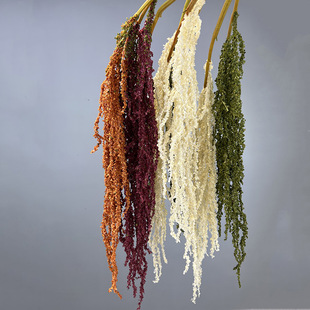 Simulation hanging Rice fake flower green white hanging rice red Soris wedding hanging simulation flower lover tears wall hanging