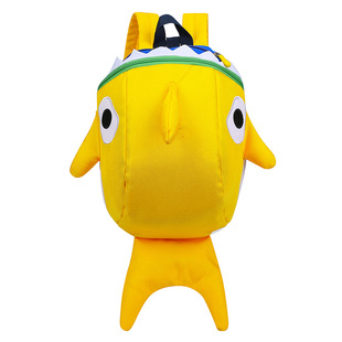 Kindergarten Cartoon Schoolbag Children's 1-3-7 Boys and Girls Anti-loss Backpack Shark Large Trendy Bag