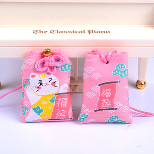 Wholesale Yushou sachet sachet Japanese style Yushou shallow grass Temple brocade bag Internet celebrity pendant baby fetal hair bag Yushou