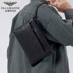 Черная сумка на плечо Falai Armani Мужская кожаная сумка повседневная модная сумка для поездок на работу