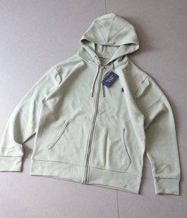 Cross-border exclusive for ten-color Lav RL basic pony embroidery Logo hooded sweater men's and women's zipper coat tide