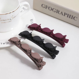 Lazy Double-layer Woven Hair Side Clip Bangs Clip Broken Hairpin Bangs Finishing Hairpin Velvet Hairpin Velvet Small Grab Clip