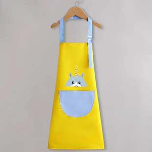 Children's apron painting waterproof antifouling studio cartoon apron big children's kindergarten apron overalls custom logo