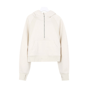 Lulu Original Scuba Women's Hooded Loose Half-Zip Sweatshirt Yoga Clothing Casual Sports Jacket