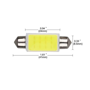 Поставка автомобиля светодиодный двойной наконечник света COB 31/36/39/41MM 12SMD фонарь автомобильный номерной знак
