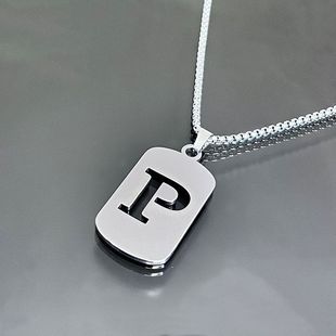 Трансграничная новая горячая распродажа 26 английская полая титановая сталь, не выцветающие ювелирные аксессуары, ожерелье, осенне-зимняя цепочка для свитера с высоким смыслом