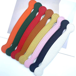 Yiwu Manufacturer Customized Leather Handle, Oil Edge, Stitched Leather Handle, Bag Handle, Hand Strap, Gift Box Handle