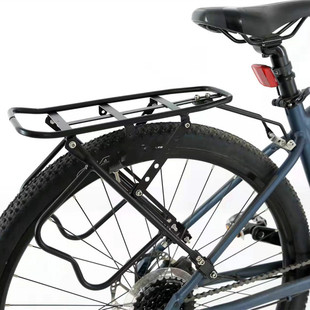 Bicycle mountain bike semi-aluminum reinforced rear shelf v brake disc brake luggage hanger manned riding supplies 102