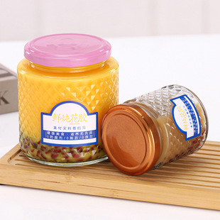 Diamond flower glue fresh stew bottle honey bottle caviar sauce bottle can be steamed food grade high temperature factory wholesale