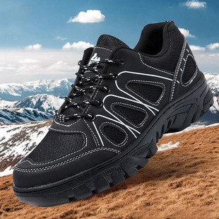 plus size foreign trade men's shoes outdoor hiking shoes breathable thick-soled wear-resistant factory direct work shoes sports leisure