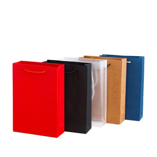 Baking packaging PP frosted transparent handbag PVC plastic egg yolk crisp packaging bag gift packaging paper bag