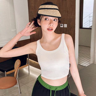 Shenzhen Zhiqu Bottoming Camisole Women's Summer New Style Small Top with Chest Pad Inner Cover