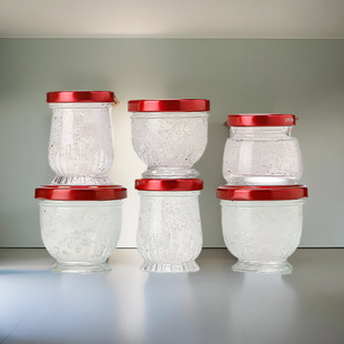 Wholesale Bird's Nest sub-bottle stewed fresh stewed empty bottle household high temperature resistant glass bottle food grade sealed small jar