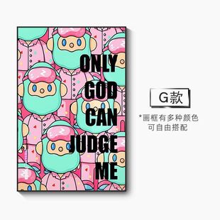 farmerbob hanging painting online celebrity punch-in gift boyfriend bedside table decoration painting American fashion brand cartoon decorative painting