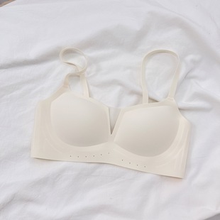 Underwear Women's Sexy Small Chest Push-up No Steel Rings V-Neck Traceless Breast Anti-sagging Big Chest Small Bra Thin