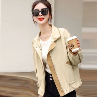 Spring and Autumn Korean Loose Short Jacket Women's 2025 Autumn New Casual Design Short Jacket Tide