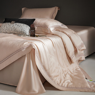 Mercury Home Textile Class A Silk Summer Cool quilt 80S Lanjing Tencel Jacquard Hollow Lace Air-conditioning quilt John Morris