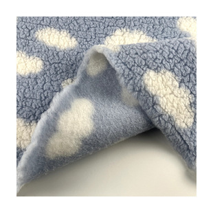 Back Brush Cationic Lamb Wool Autumn and Winter Outwear Sweatshirt Velvet Single-Sided Dyed Knitted Lamb Velvet Fabric