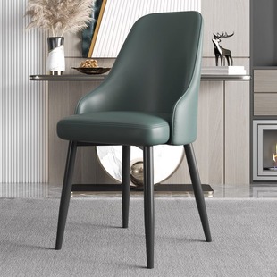 Dining Table and Chair Home Nordic High-grade Cream White Leg Backrest Makeup Chair Modern Simple Study Stool