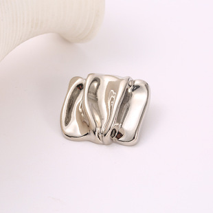 South Korea Fashion Shaped Alloy Hand Stitched Button Women's Sweater Knitwear Button Trenchcoat Coat Metal Button