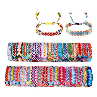 Cross-border European and American best selling bracelet Bohemian ethnic style rainbow ethnic style hand woven hand rope wholesale