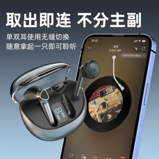Лемер Беспроводная Bluetooth-гарнитура LBH-533 белый/серый