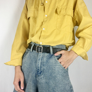 New simple belt men's ins style versatile personality women's pants belt Korean student trend factory wholesale