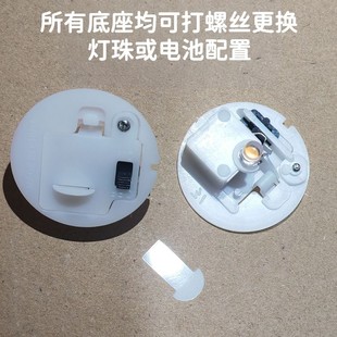 Flash toy electronic movement colorful night light 35mm candle luminous base craft blow molding accessories manufacturers