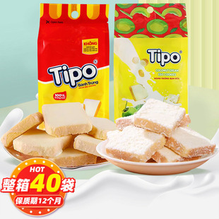 Vietnam imported TIPO bread dry 115g milk flavor coconut flavor coated bread slices breakfast biscuits snacks
