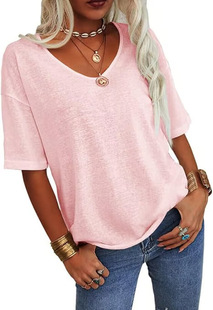 European and American Cross-border New Women's Top Amazon Independent Station Summer Explosions Women's Outstanding Loose Casual T-Shirt