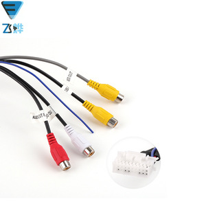 Handheld solution public version Android large screen navigation 20p pin plug RCA audio video cable