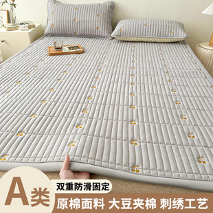 New Class A soybean embroidery mattress bed pad soft cushion air conditioning pad spring and summer