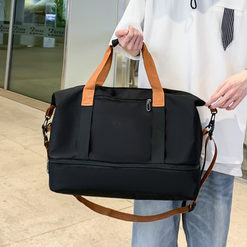 Cross-border portable travel bag women's large-capacity short-distance hiking trolley boarding bag yoga swimming gym bag