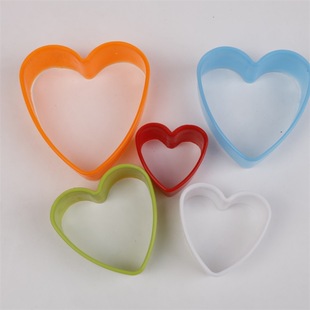 Baking Color 5 Piece Set Plastic Cookie Mold Musiquan Vegetable Cut Cookie Cookie Cake Mold
