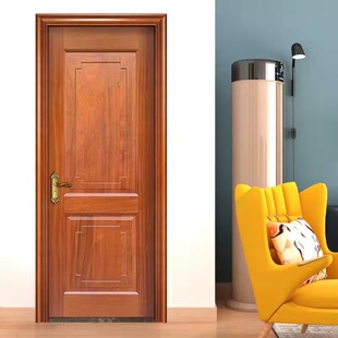 Manufacturer Customized Home Bedroom Door Painted Door Solid Wood Door Soundproof Room Door Log Oak Flat Door