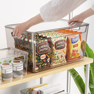 Прозрачная коробка для хранения, пылезащитная крышка, гостиная, закуска, корзина для хранения, кухонный шкаф, отделка, коробка для хранения